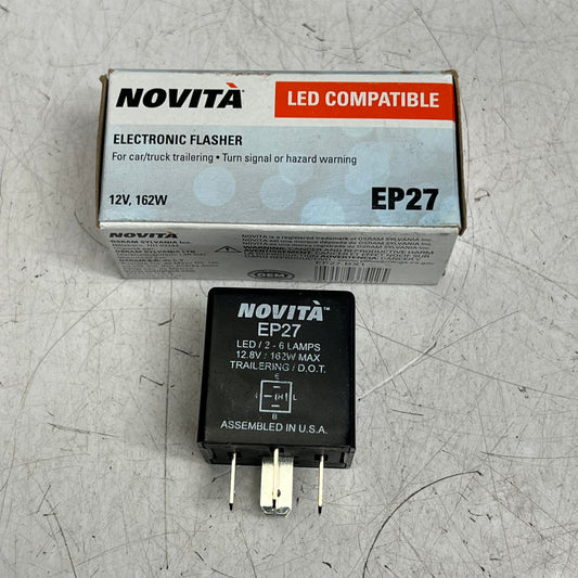NOVITA  Turn Signal/hazard Warning Flasher 12V Applications 5 Terminals EP27