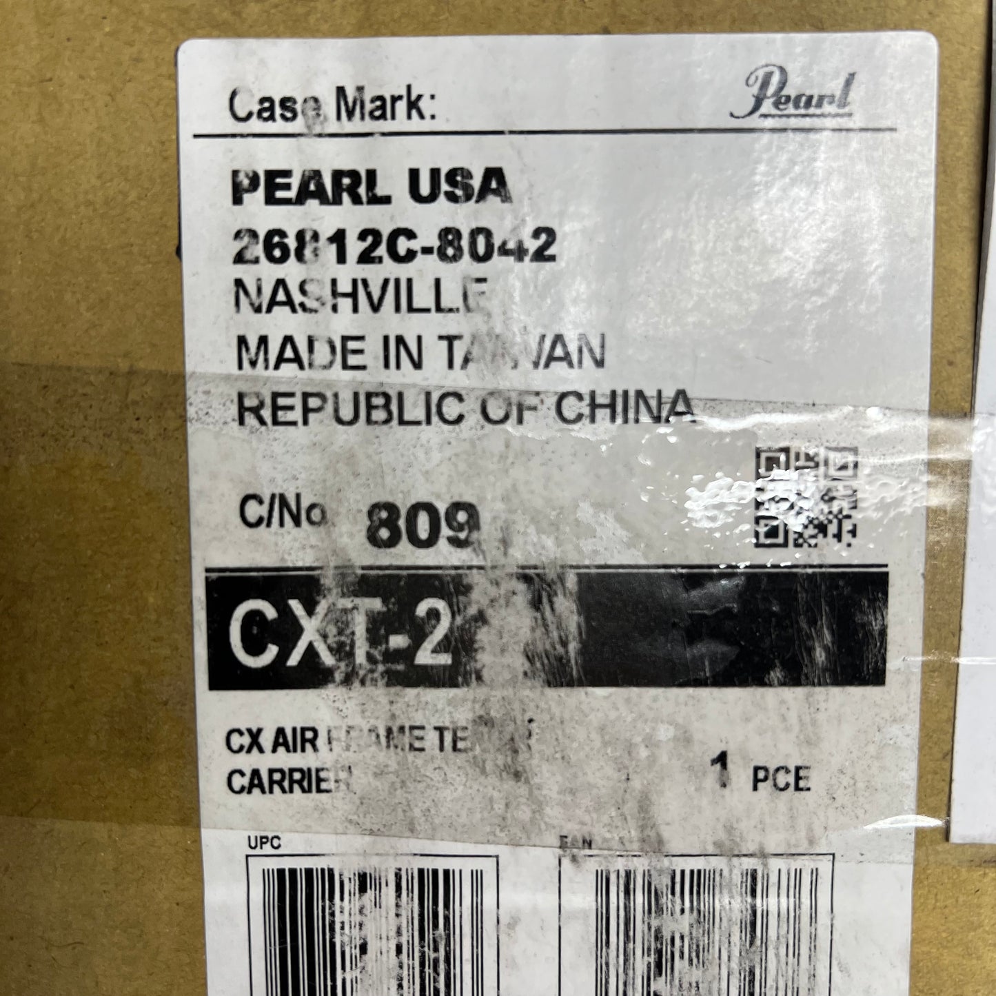 PEARL Marching Carrier 2 Tenor CX Airframe W/ Removable Padding Black CXT-2