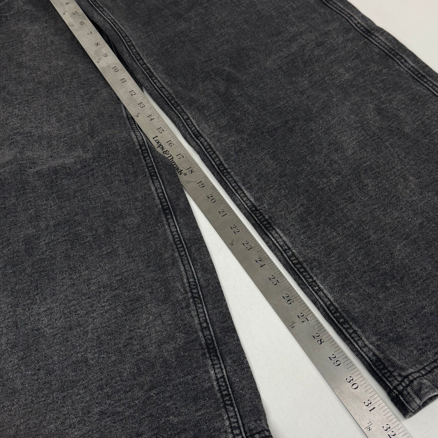 GOOD AMERICAN Jeanius Good Skate Jeans Women's Sz 12 Black GS0409BVN