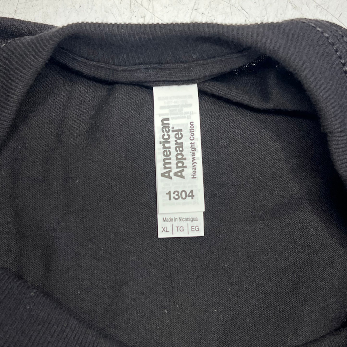 ZA@ AMERICAN APPAREL (12 PACK) Heavyweight Cotton Long Sleeve Tee Unisex Sz XL Black 1304