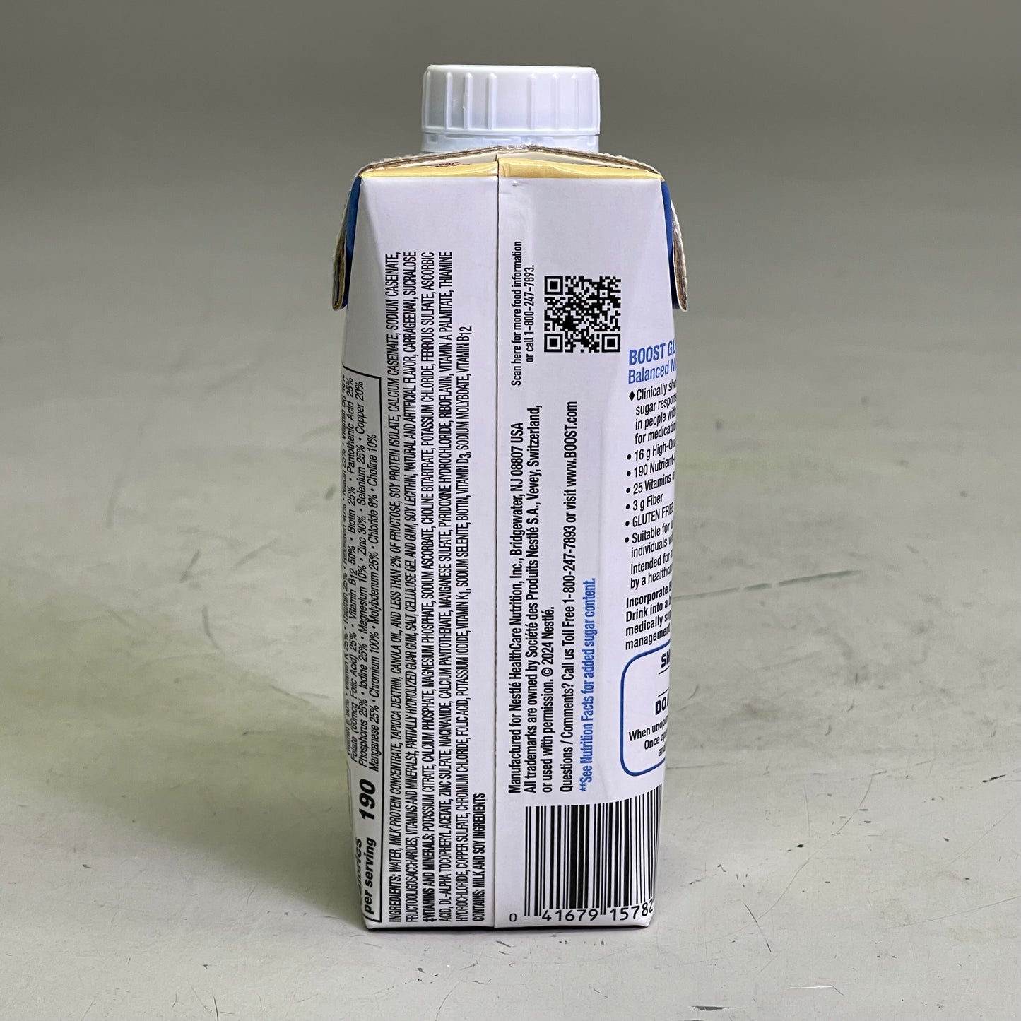 ZA@ NESTLE (24 Pack) Boost Breeze Very Vanilla Flavor 8 fl oz BB 03/26 J