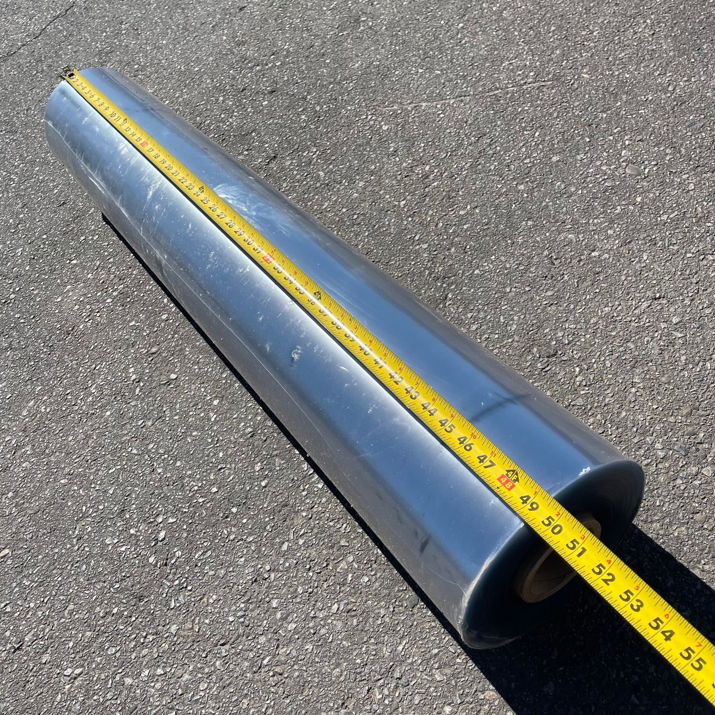 ZA@ MIXED Optically Clear Plastic Film/Clear Vinyl Roll 8 gauge, 49” width, 165 yds 849-OPC (New Other, Minor Damage)
