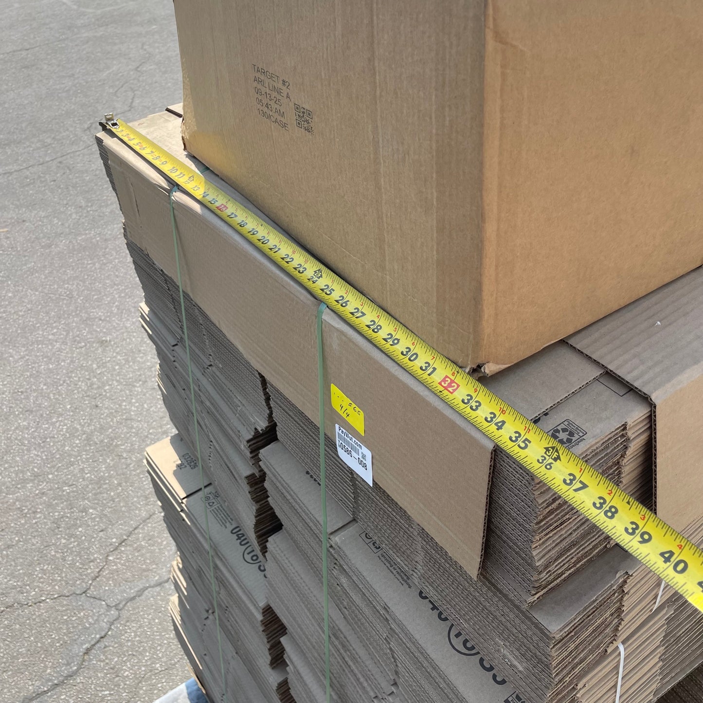 ZA@ Pallet of TARGET Cardboard Boxes, Mailers, & Kraft Paper Packing Tape (AS-IS)