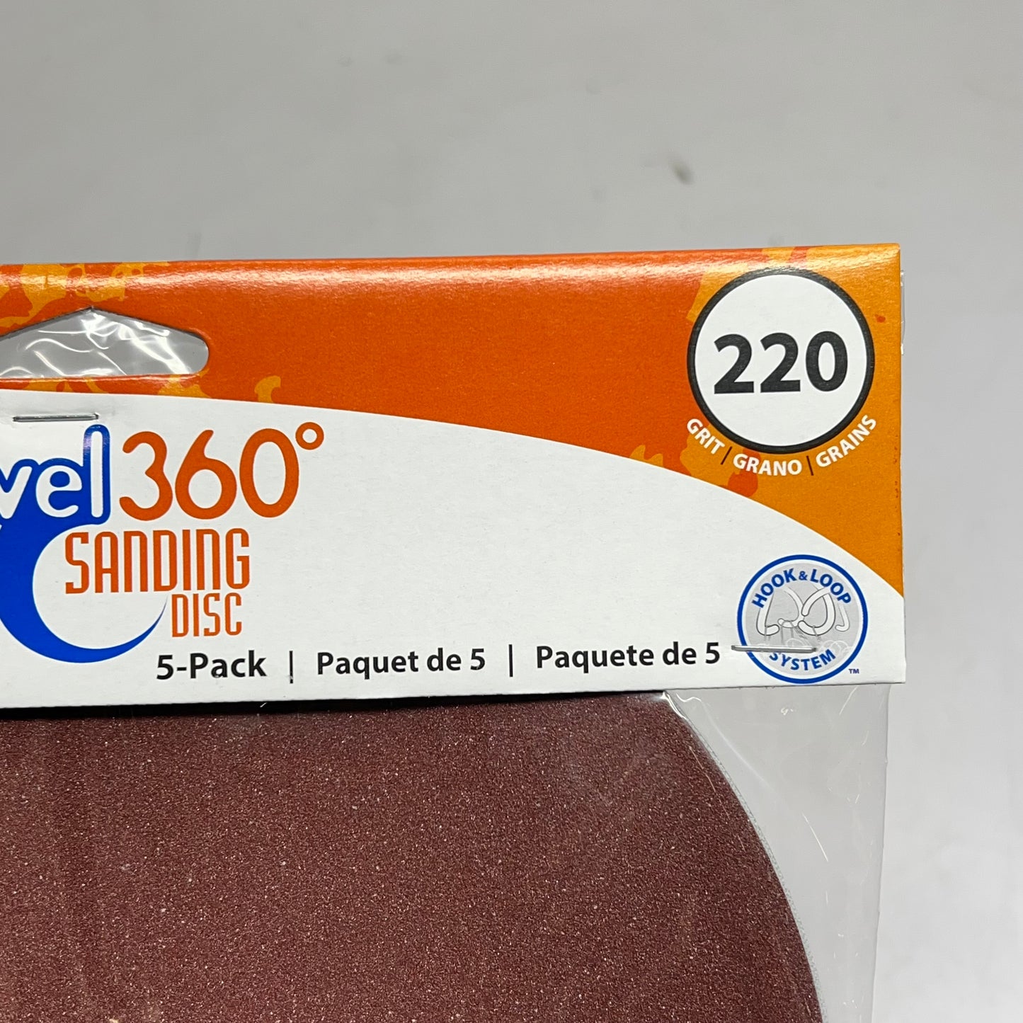 FULL CIRCLE (5 PACK) Level 360 Level Sanding Disc 220 Grit 8.75" SD220