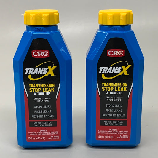 CRC (2 PACK) TransX Transmission Stop Leak & Tune Up 32oz 402033X6