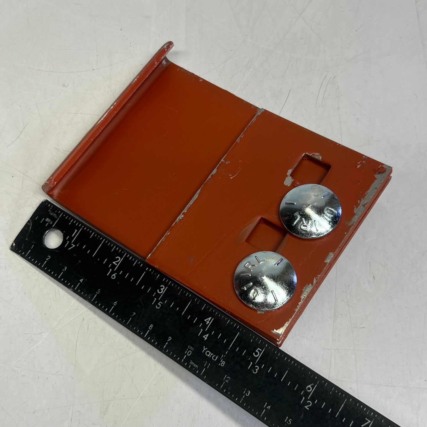 MINUTE MAN (2 PACK) Steel Longitudinal Beam 2-bolt Clamp-anchor Sz 5.5"L x 4"W Red