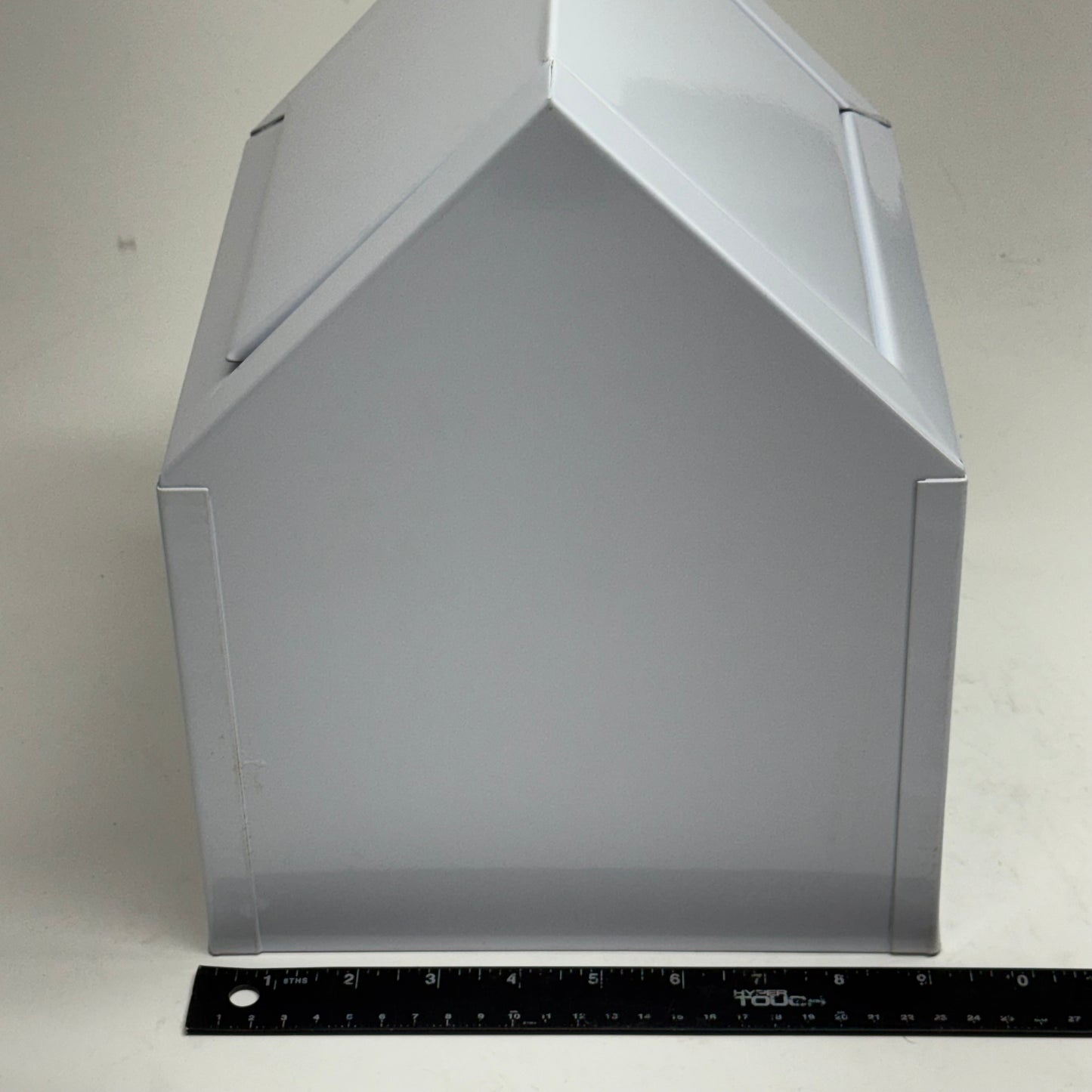 HOSPECO Double Entry Swing Door Waste Receptacle Sz 9"W x 9"L x 12"H, White 2201