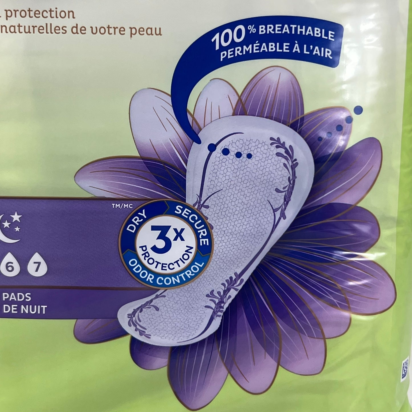 TENA (45 PACK) Overnight Incontinence Pads for Women 45 PACK White 37999-01