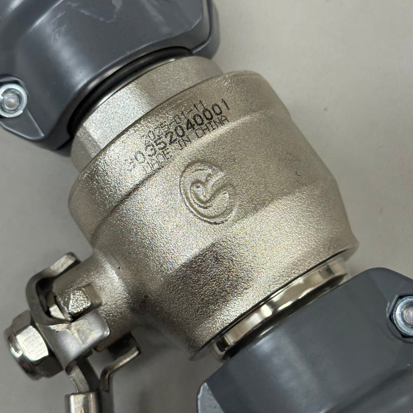 AIRPIPE Nickel-Plated Quick Connect Lock Brass Valve  1-1/2" Blue/Black 30352040001