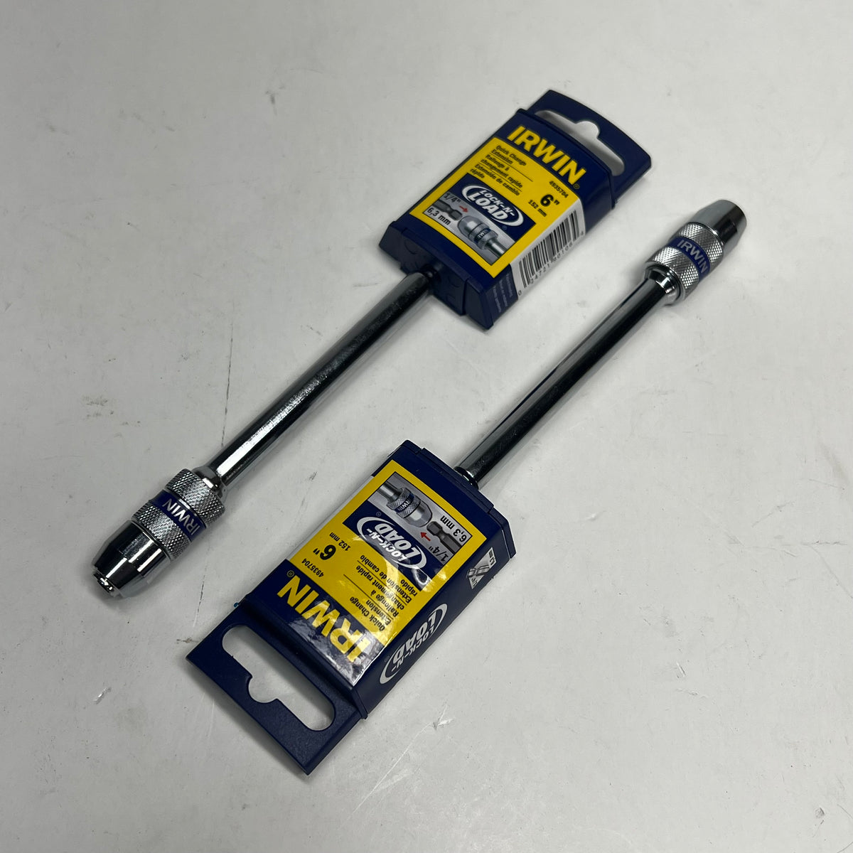 IRWIN (2 PACK) Steel Extension Drill Bit Quick Change Hex Shank 6" - 1/4"
