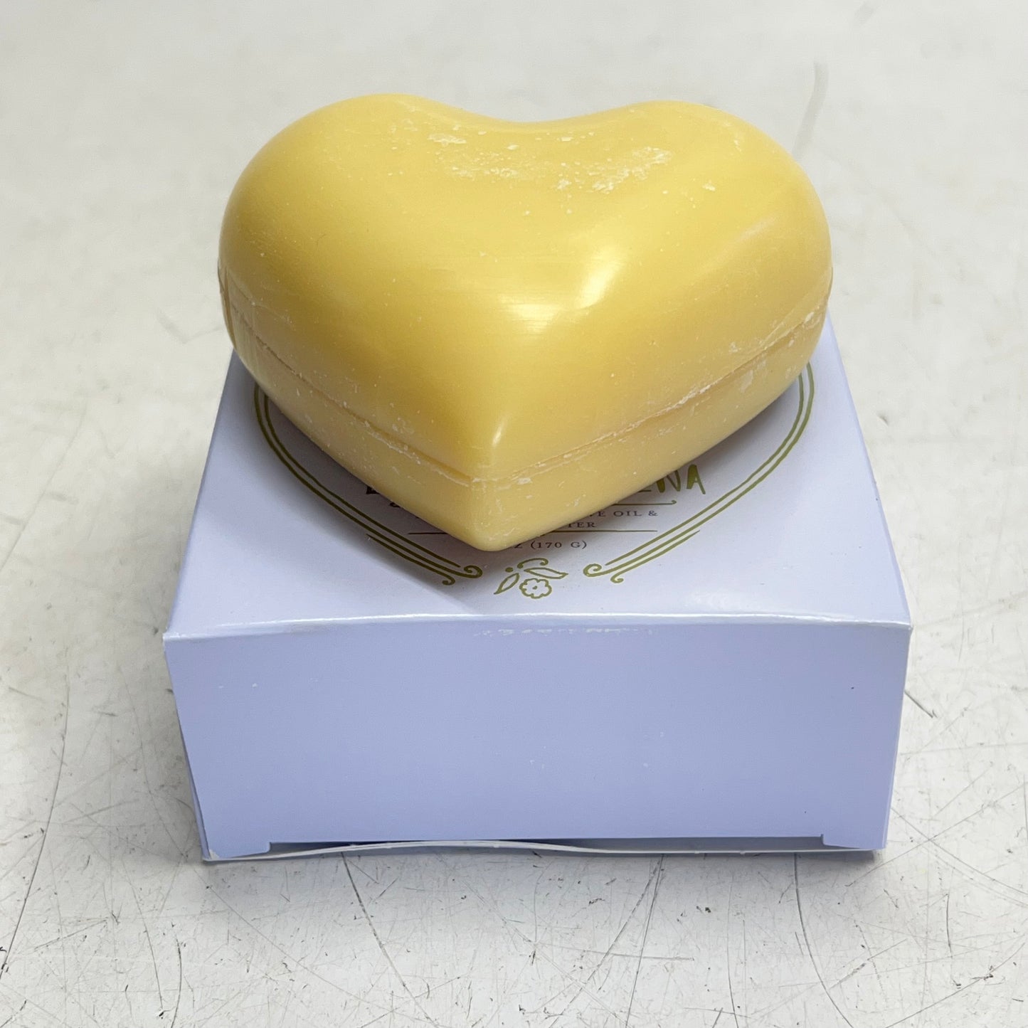 CREATIVE CO OP  (2 PACK) Lemon Verbena Heart Bar Soap W/ Olive Oil & Shea Butter