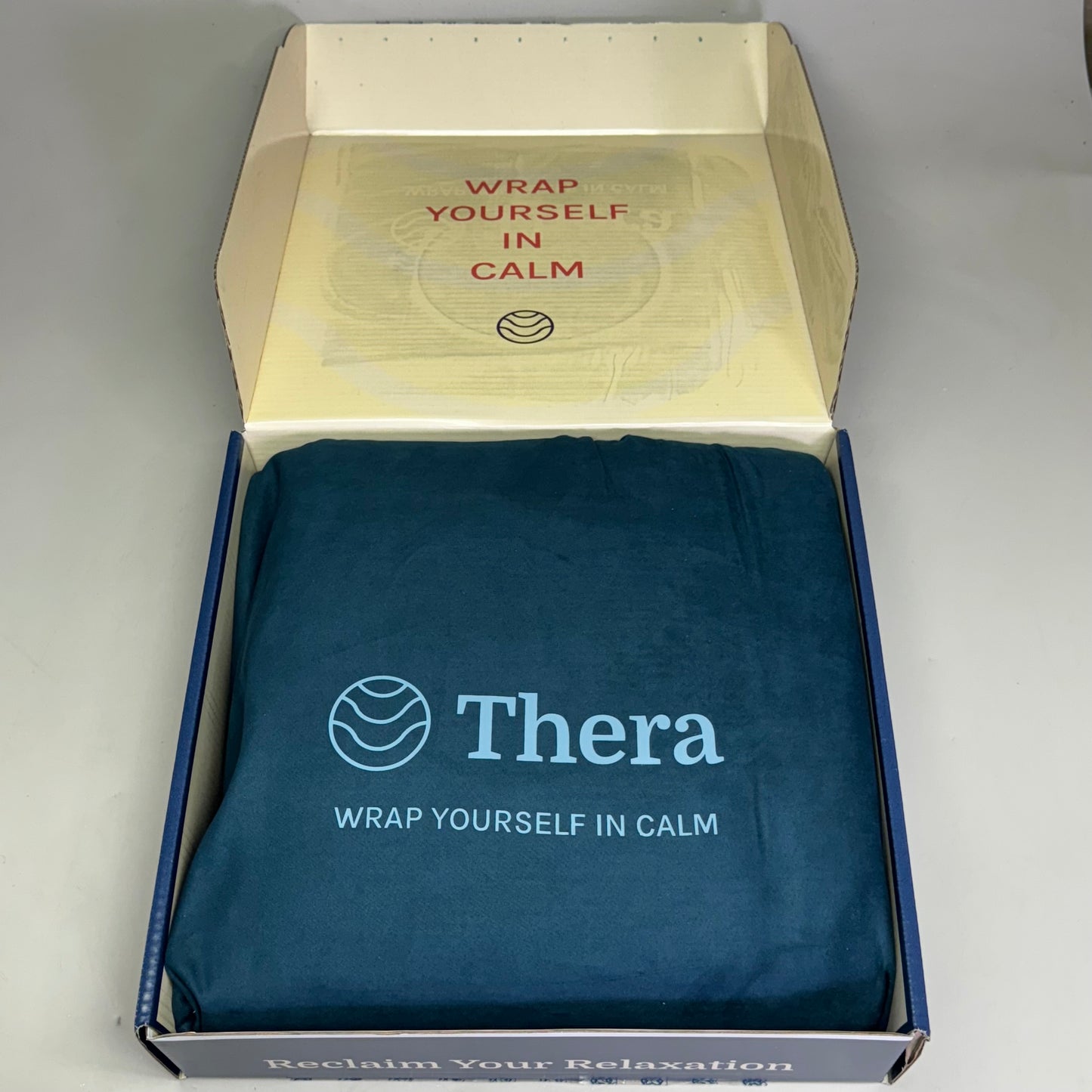 THERA Weighted Blanket Sz 42" x 66", Calming Navy BL613K