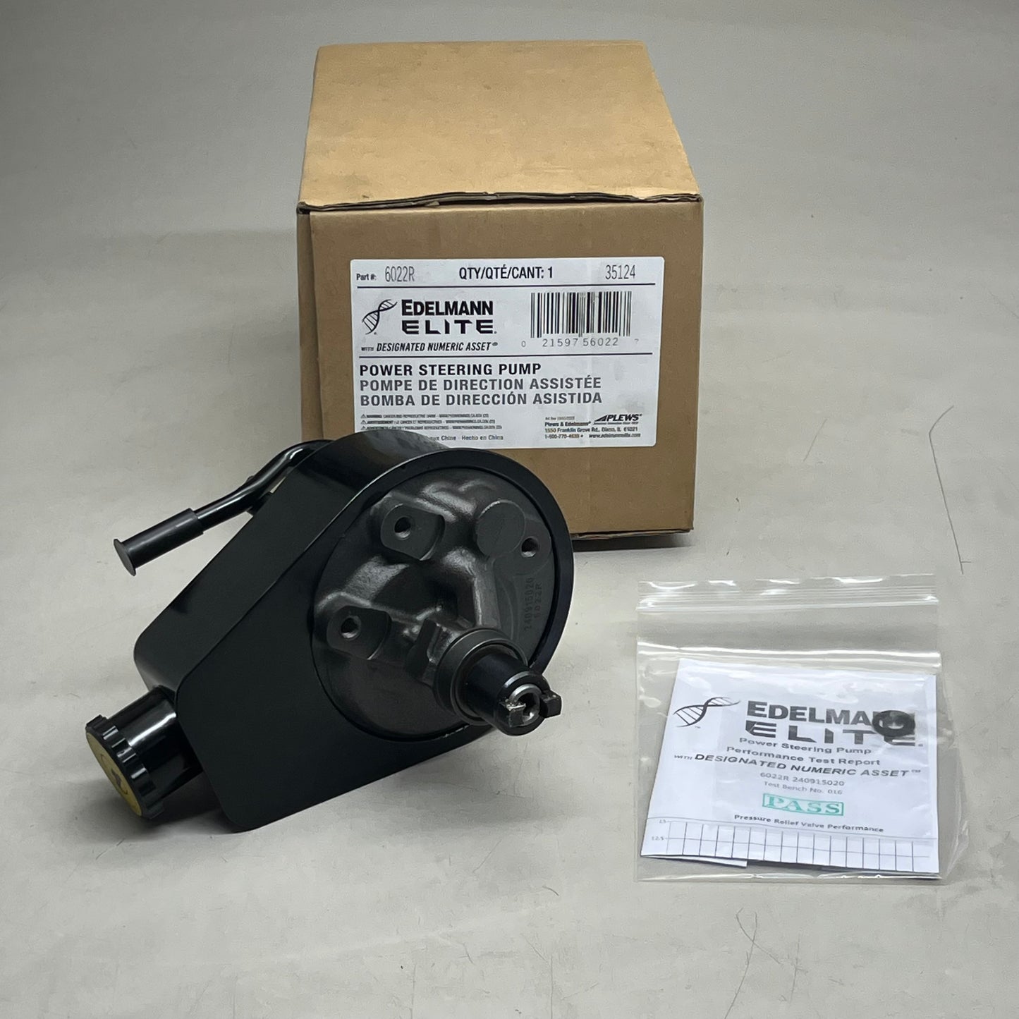 EDELMANN ELITE Power Steering Pump 6022R Fits Select 1997-02 DODGE RAM 2500, 1997-02 3500