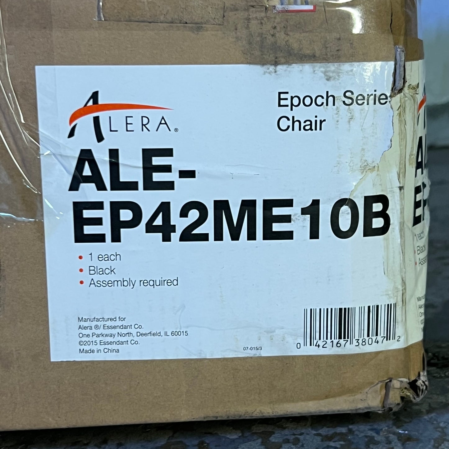 ALERA Epoch Series Multifunction Mesh Mid-Back EP42ME10B, Black (New Other, Distressed Box)