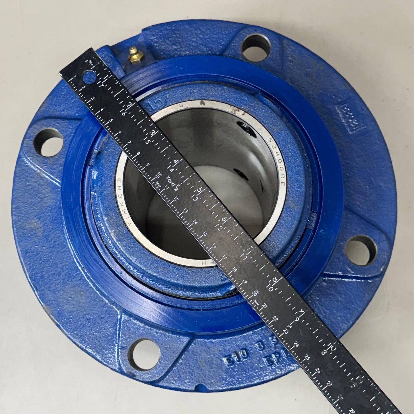 ROYERSFORD Type E Piloted Flange Bearings 4" Non-Expansion Blue 20-06-0400