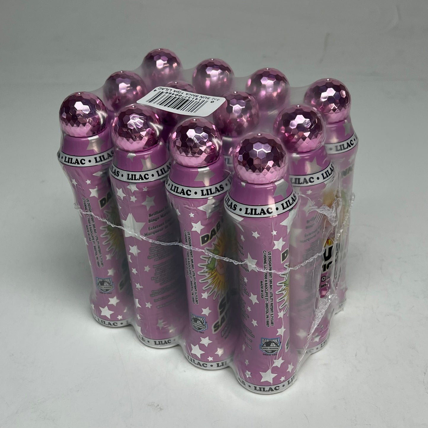 DAB O INK (12 PACK) Sun Sational Bingo Marker Bright Ink 110ml/4oz Lilac D26