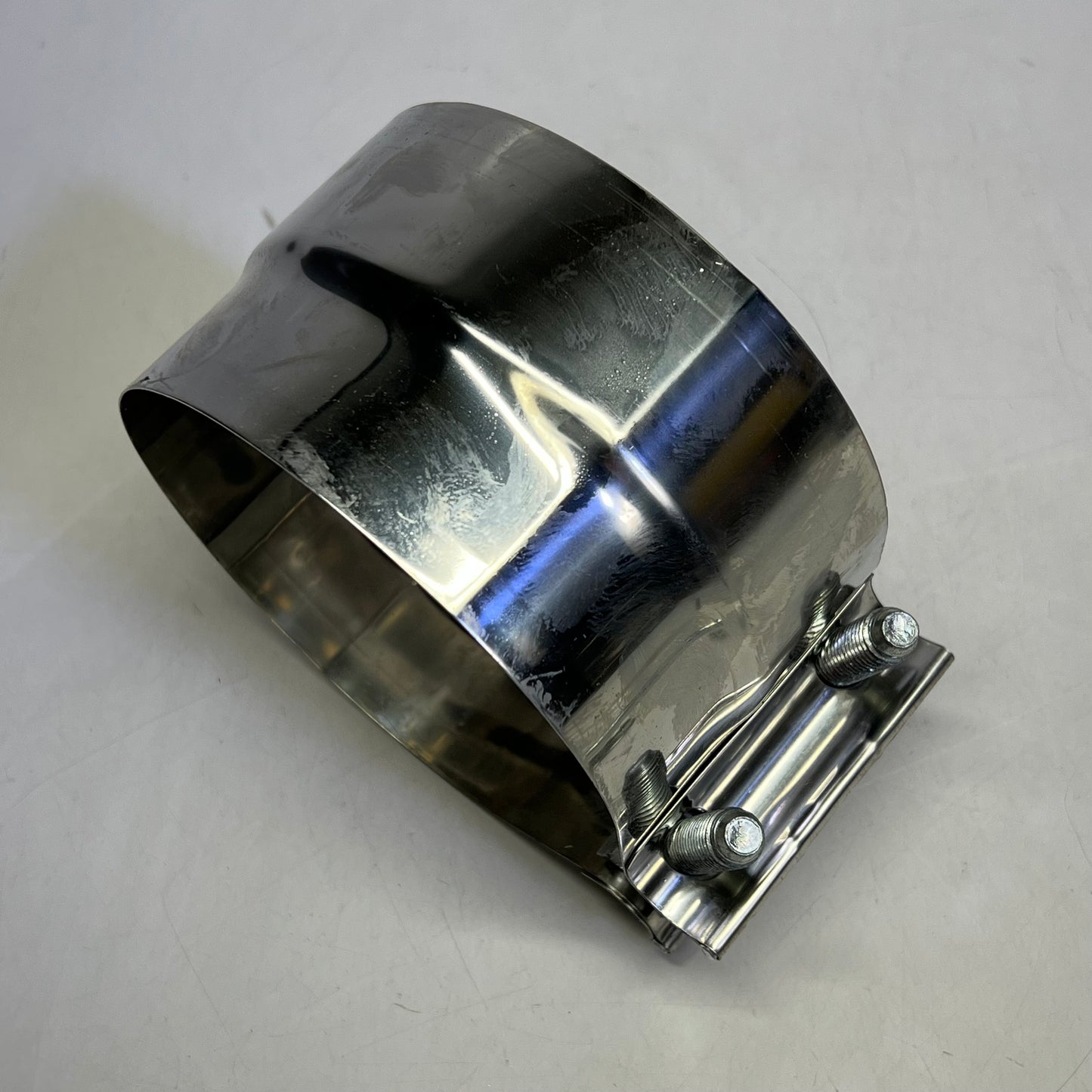 ZA@ WORLDWIDE POWER PRODUCTS (2 PACK) Torca Replacement Clamp Stainless Steel 5" Chrome TLC500S