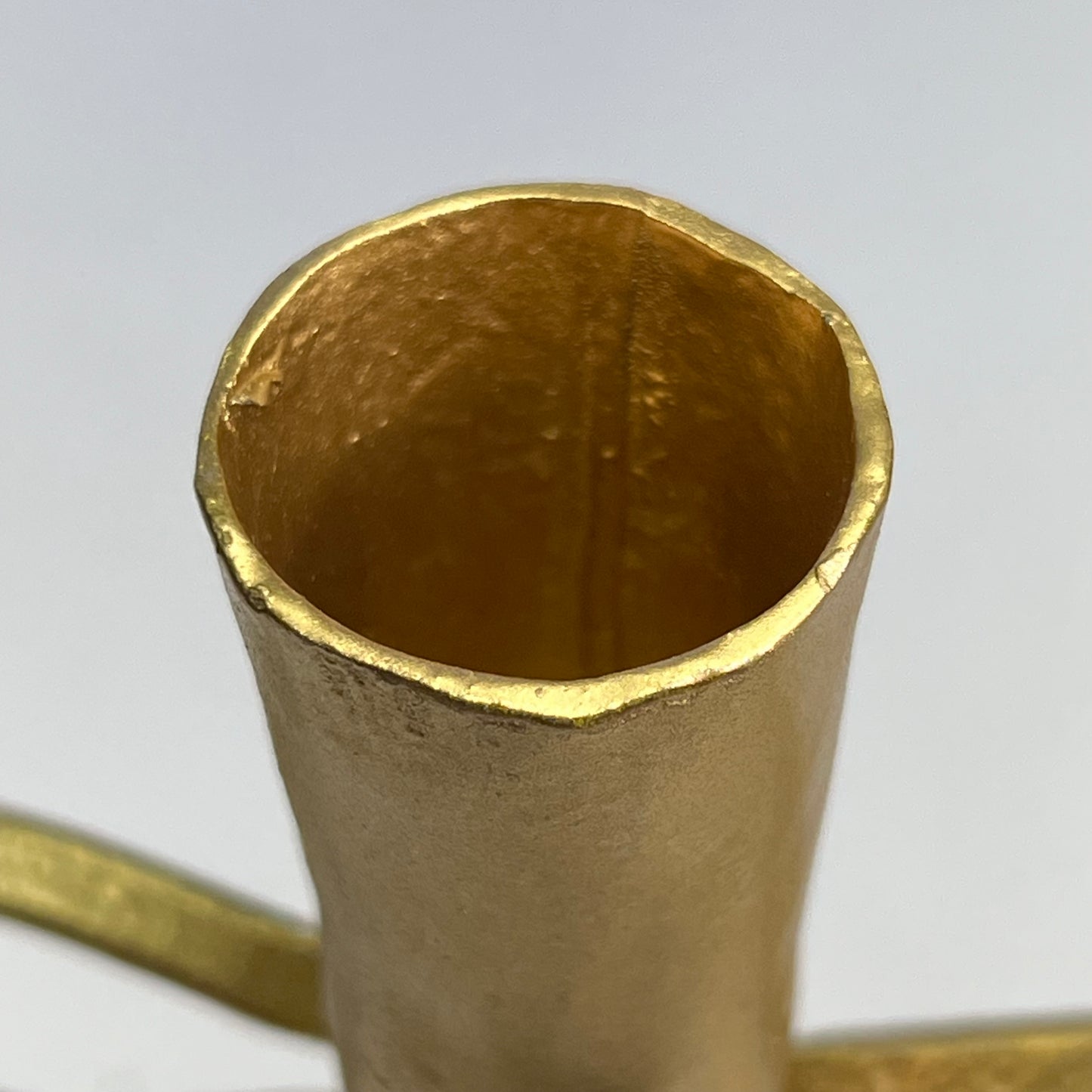 PD HOME (SET OF 3) Durable Iron Bow Candle Holders Assorted Sizes Gold 10947