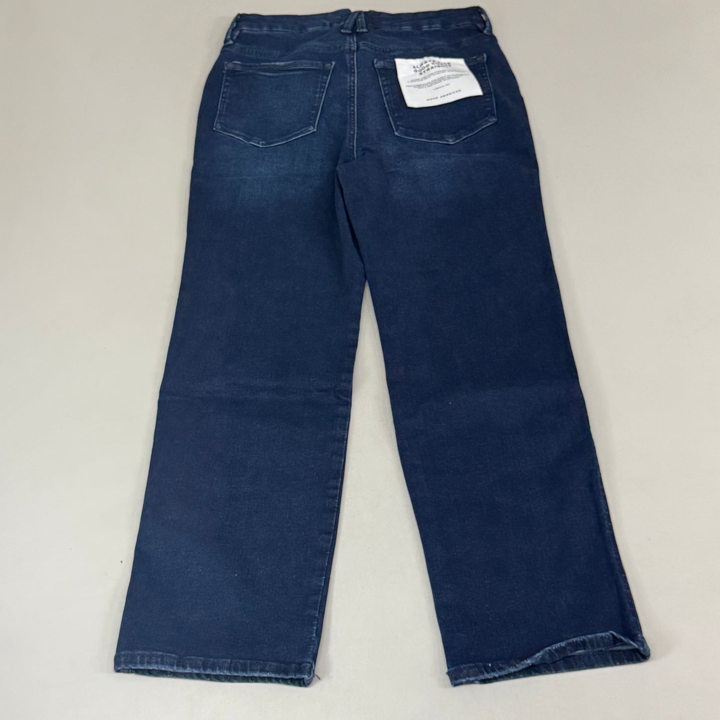 GOOD AMERICAN Always Fits Good Curve Straight Jeans Women's Sz 6/12 Indigo707 GCST739TT