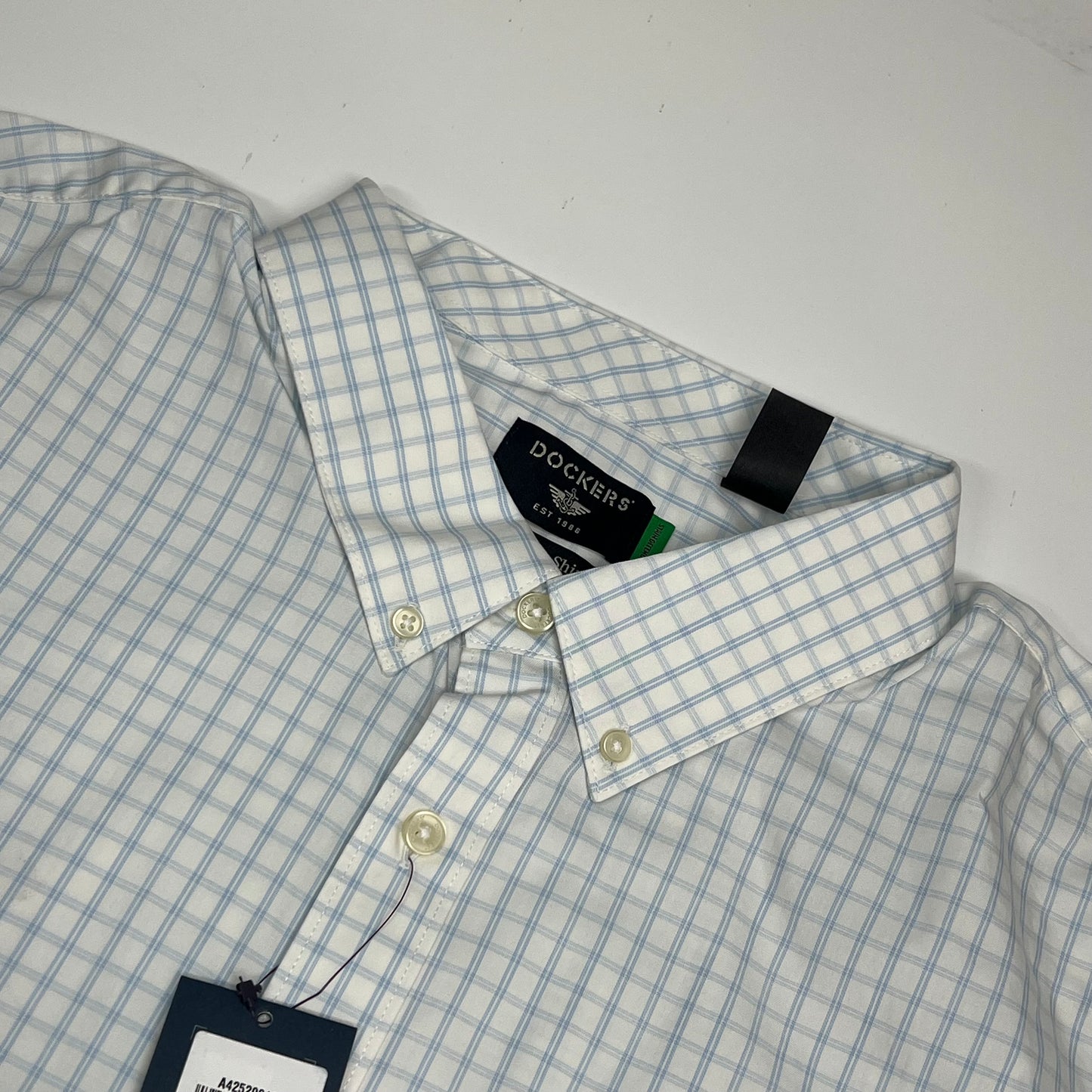 DOCKERS Signature Stain Defender Shirt Classic Fit Men's Sz XXL White A42520153