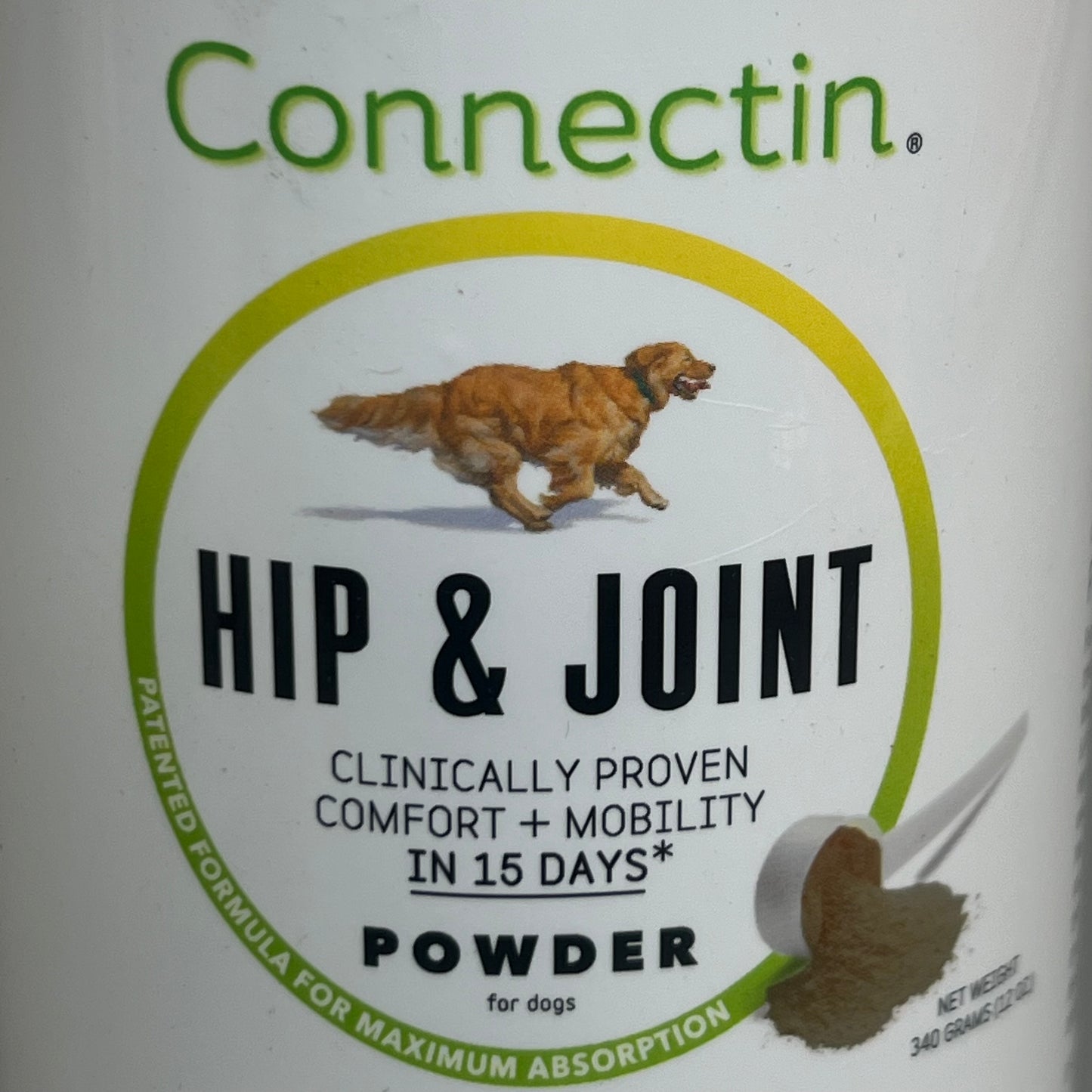 CONNECTIN Hip & Joint Powder (2 PACK) Comfort & Mobility Dog Supplement 12 oz ea 12/26