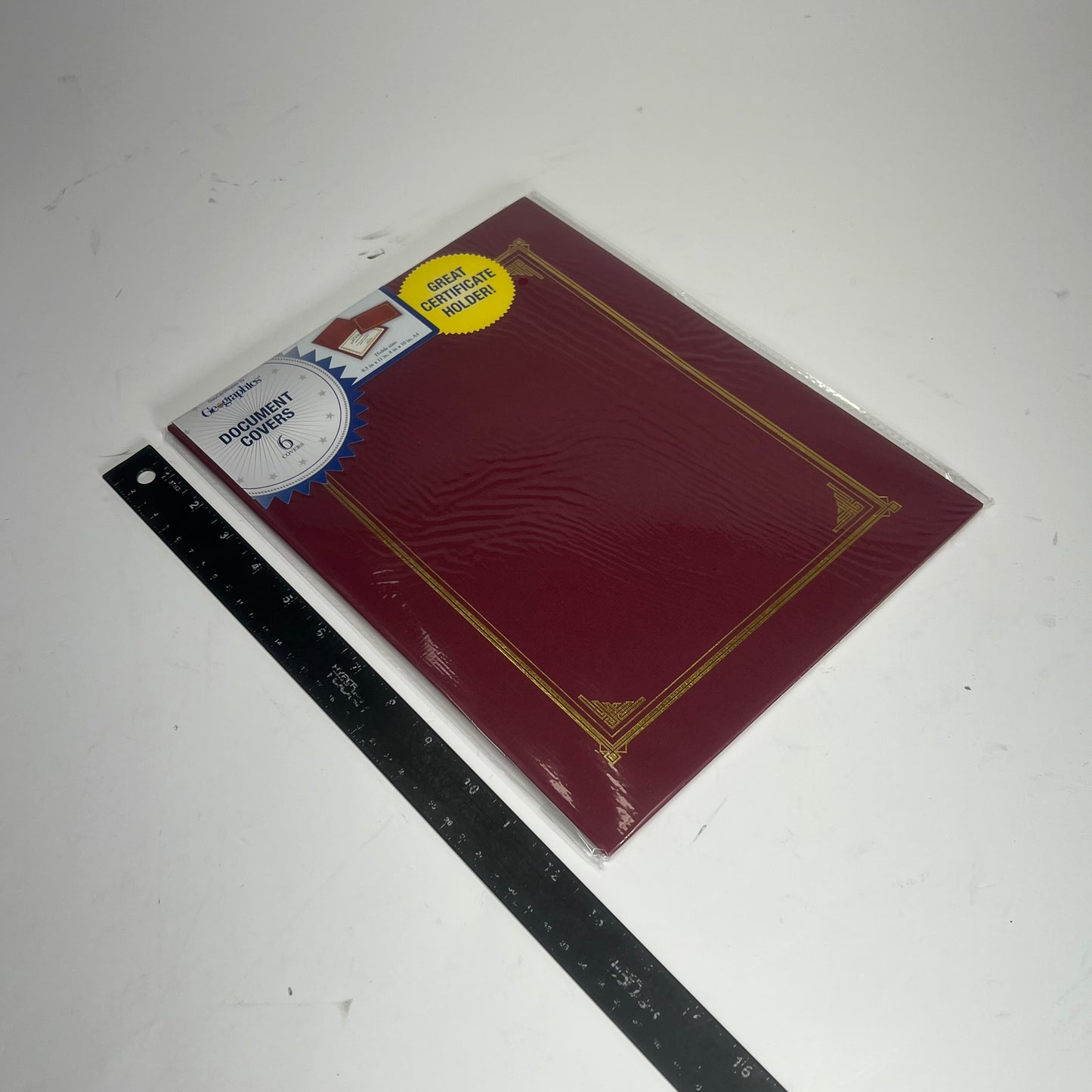 GEOGRAPHICS (6 PACK) Document Covers Die Cut 9-3/4"x 12.5" Burgundy 45333