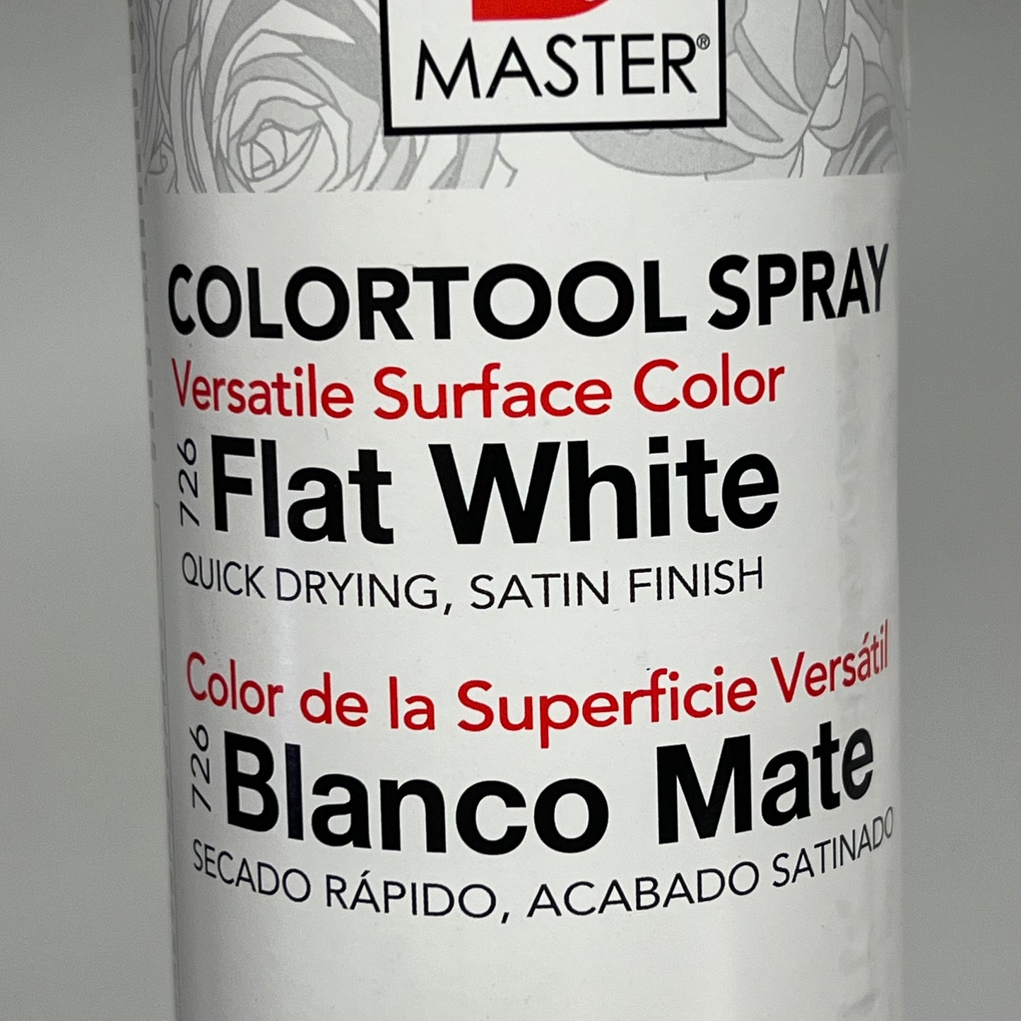 DESIGN MASTER (2 PACK) Colortool Spray Versatile Surface Color 12oz Flat White