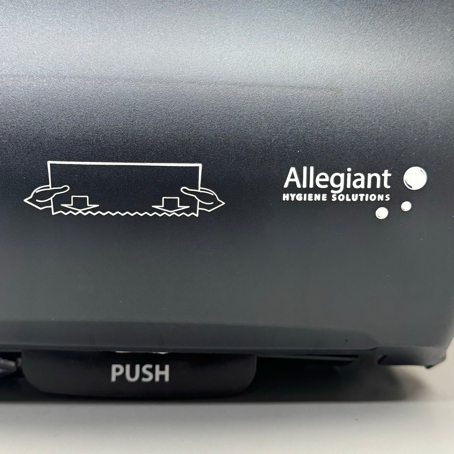 ALLEGIANT Paper Towel Manual Dispenser 13” 3/8Hx11”Wx9”T, K6330018 Black and Black Smoke