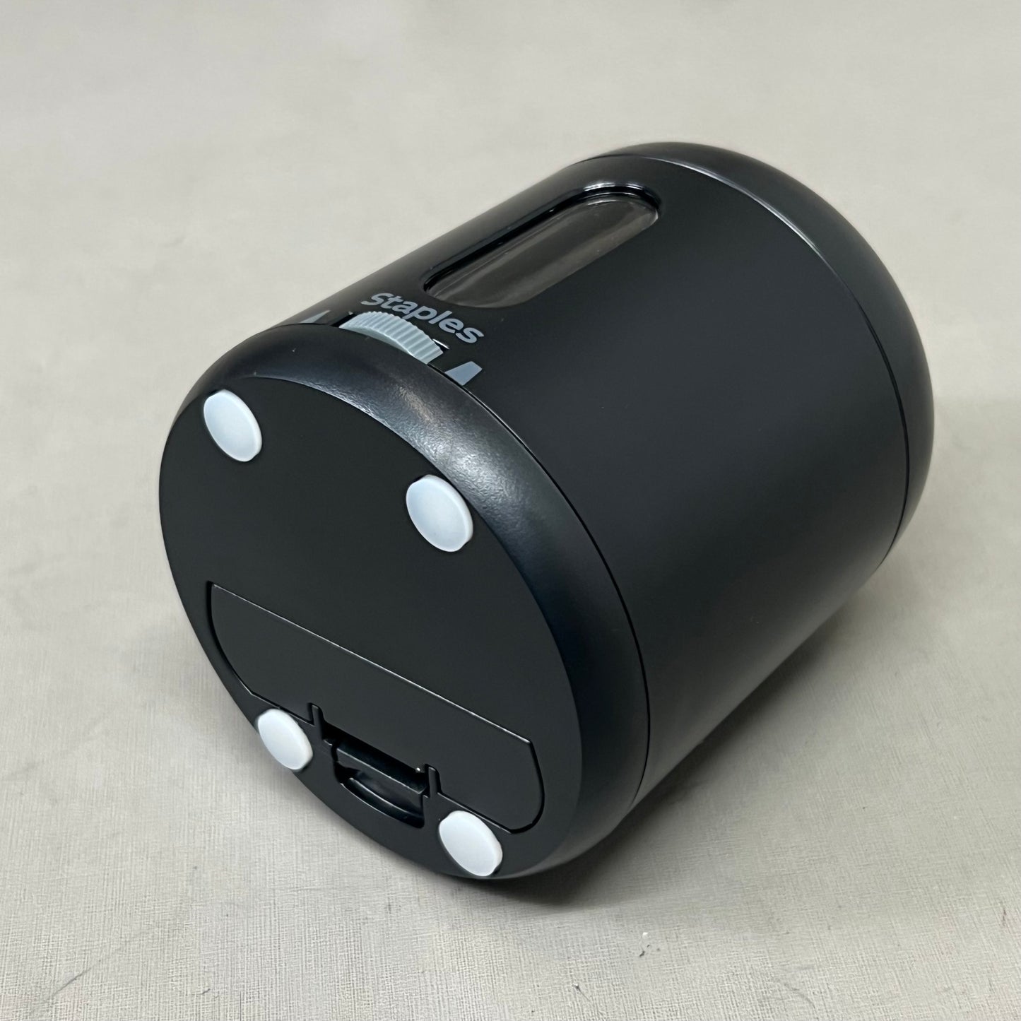 STAPLES (2 PACK) Personal Dual Powered Pencil Sharpener Black ST62625