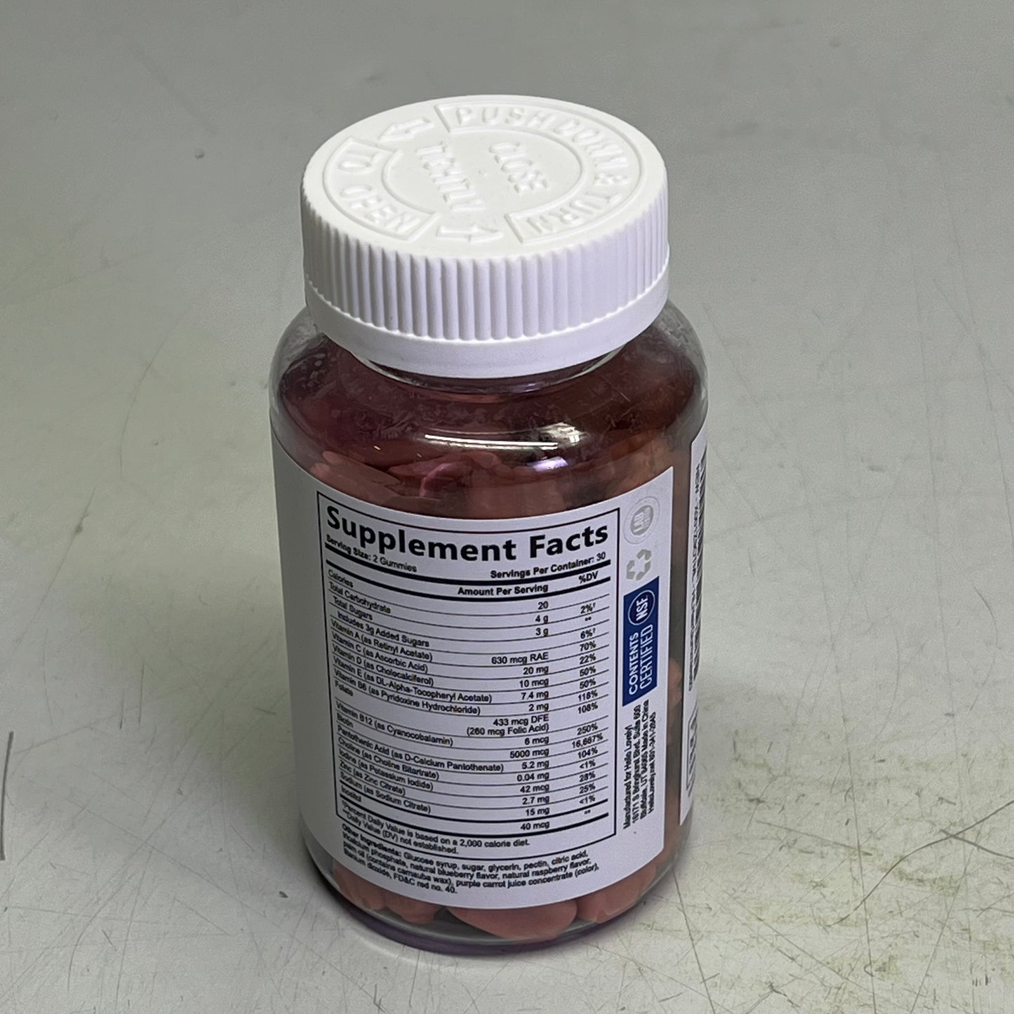 HELLO LOVELY  (2 PACK, 30 SERVINGS EACH) Gummy Hair Vitamins 60 Tablets BB 03/27