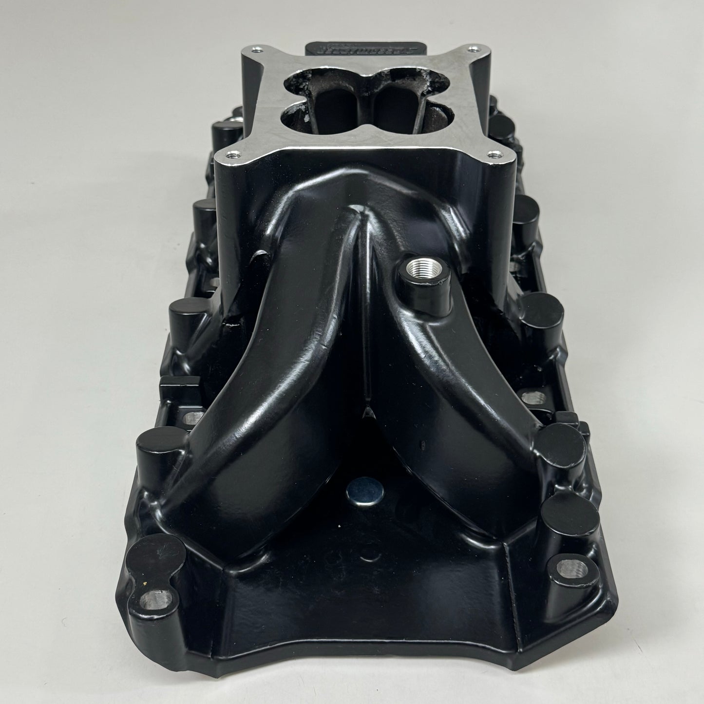 SPEED MASTER Windsor Parker-Style HiRise Intake Manifold Ford Black SB 1-147-060