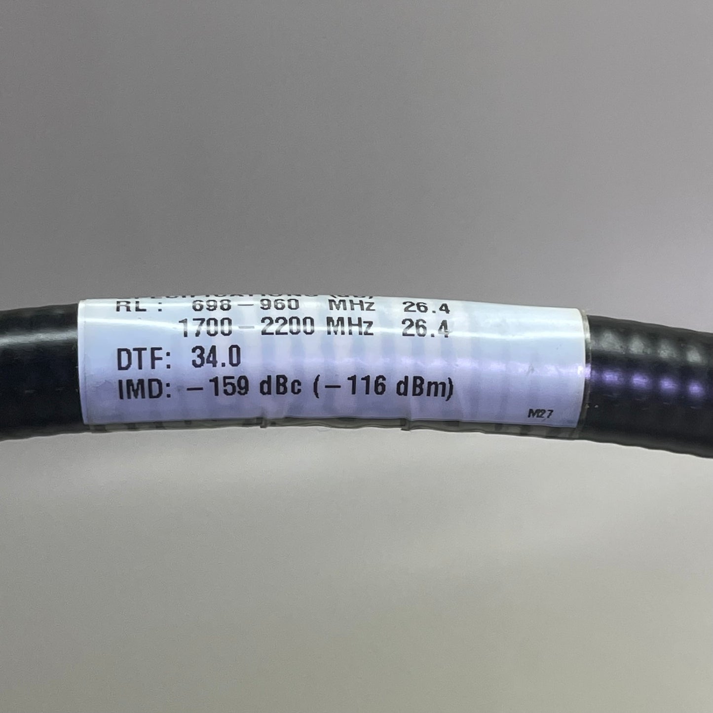 ANDREW SOLUTIONS Coaxial Cable 30 ft Black F4A-DMDM-30-P