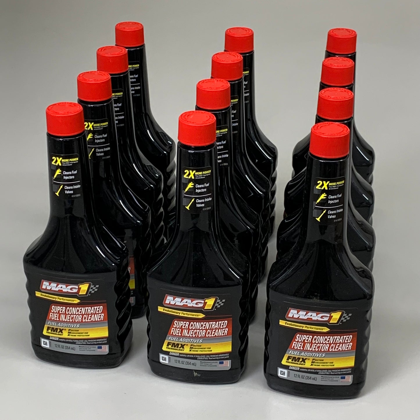 MAG1 (12 Pack) Super Concentrated Fuel Injector Cleaner FMX 12 fl oz 00147