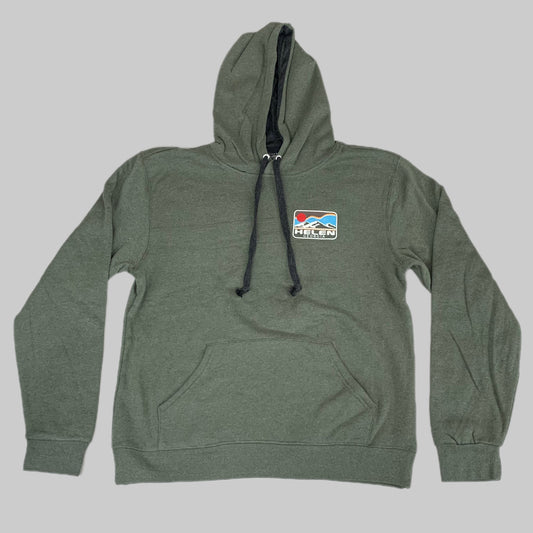 LONEROCK Helen Georgia Tie Hoodie Sz Medium Green