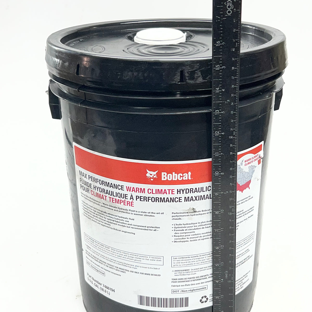 BOBCAT Max Performance Warm Climate Hydraulic Fluid 5 Gal. 7486194