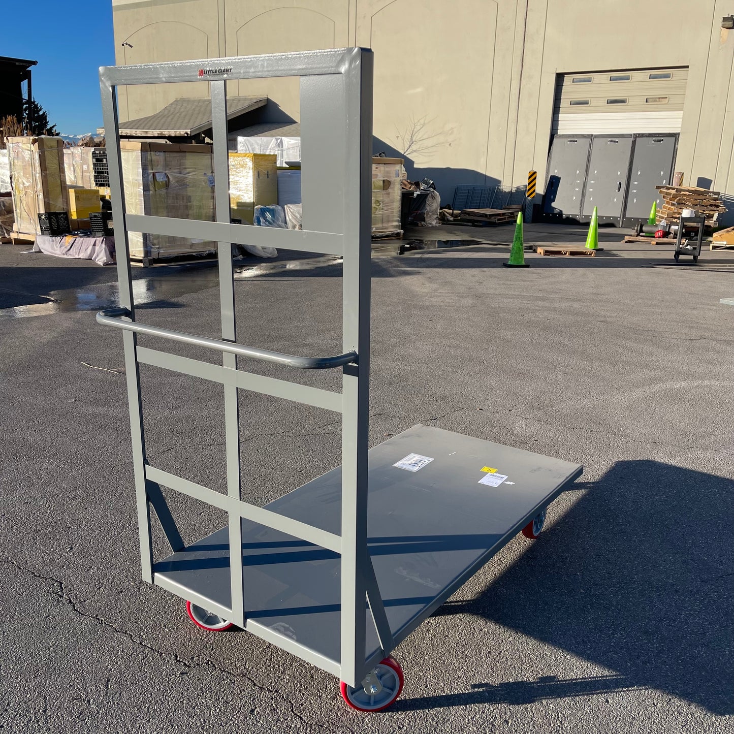 ZA@ Pallet of LITTLE GIANT Flush Platform Truck 72”x36” Grey (AS-IS)(D)