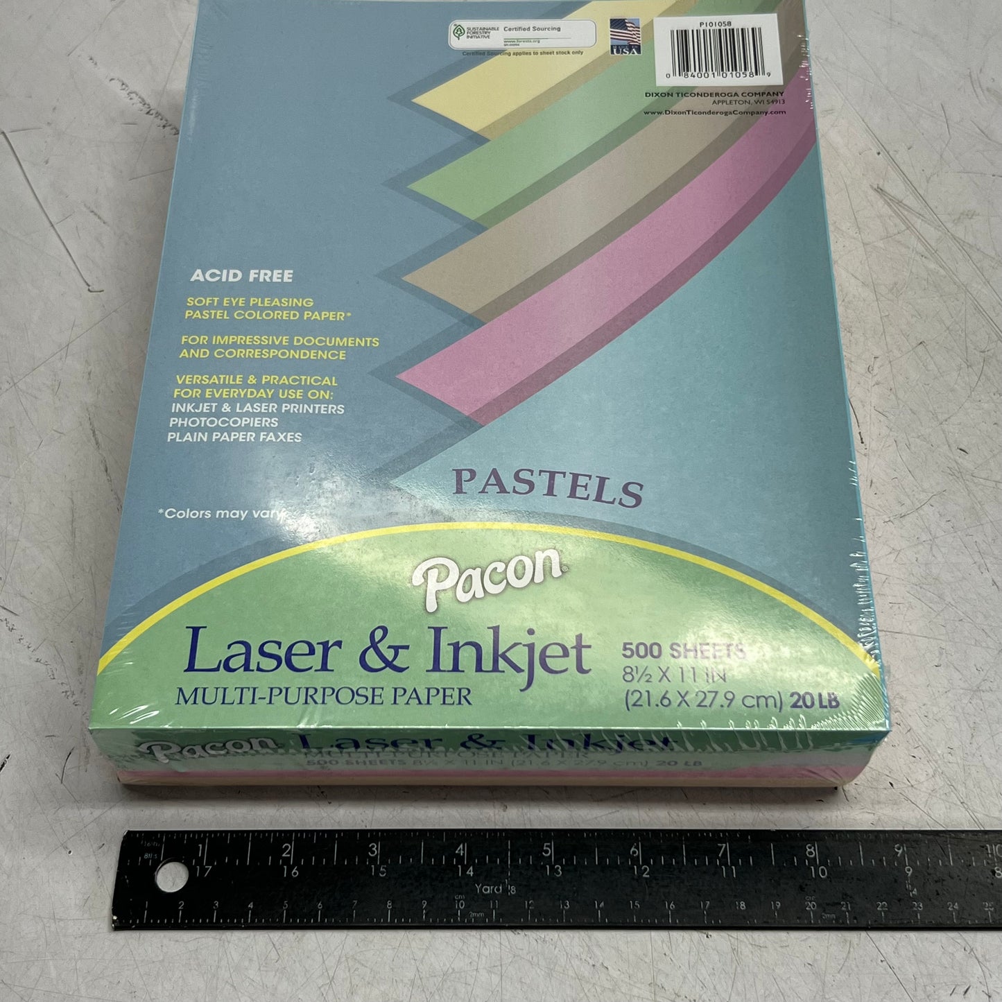 PACON (500 Sheets) Laser & Inkjet Multi Purpose Paper Sz 8-1/2" x 11", PI0I058