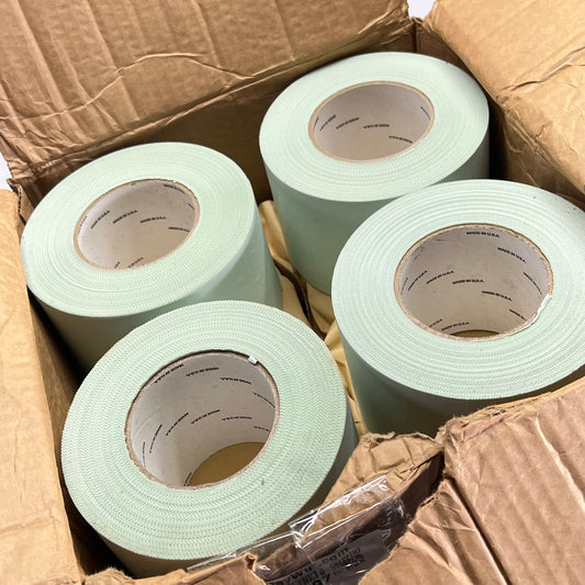 ZA@ BIOAQUALIFE (12 PACK) Shrink Tape  96mm x 55m  Light Green 636296 (As-Is)