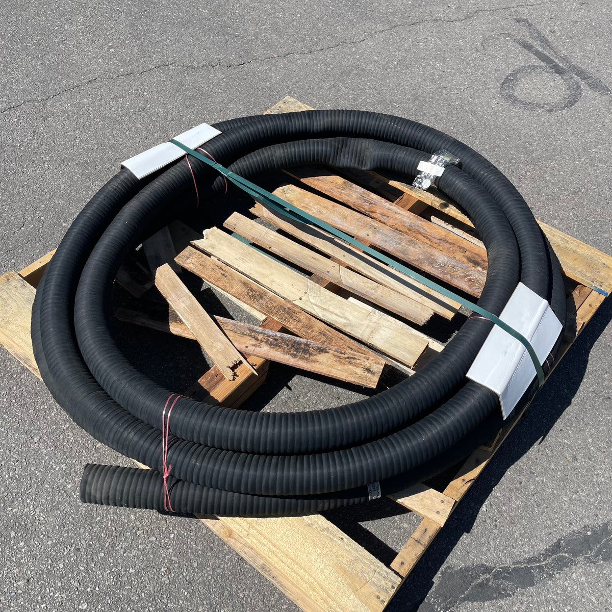 NOVAFLEX Wire-Inserted Industrial Rubber Vacuum Hose 2.5"ID Black 5020BG-02500-10