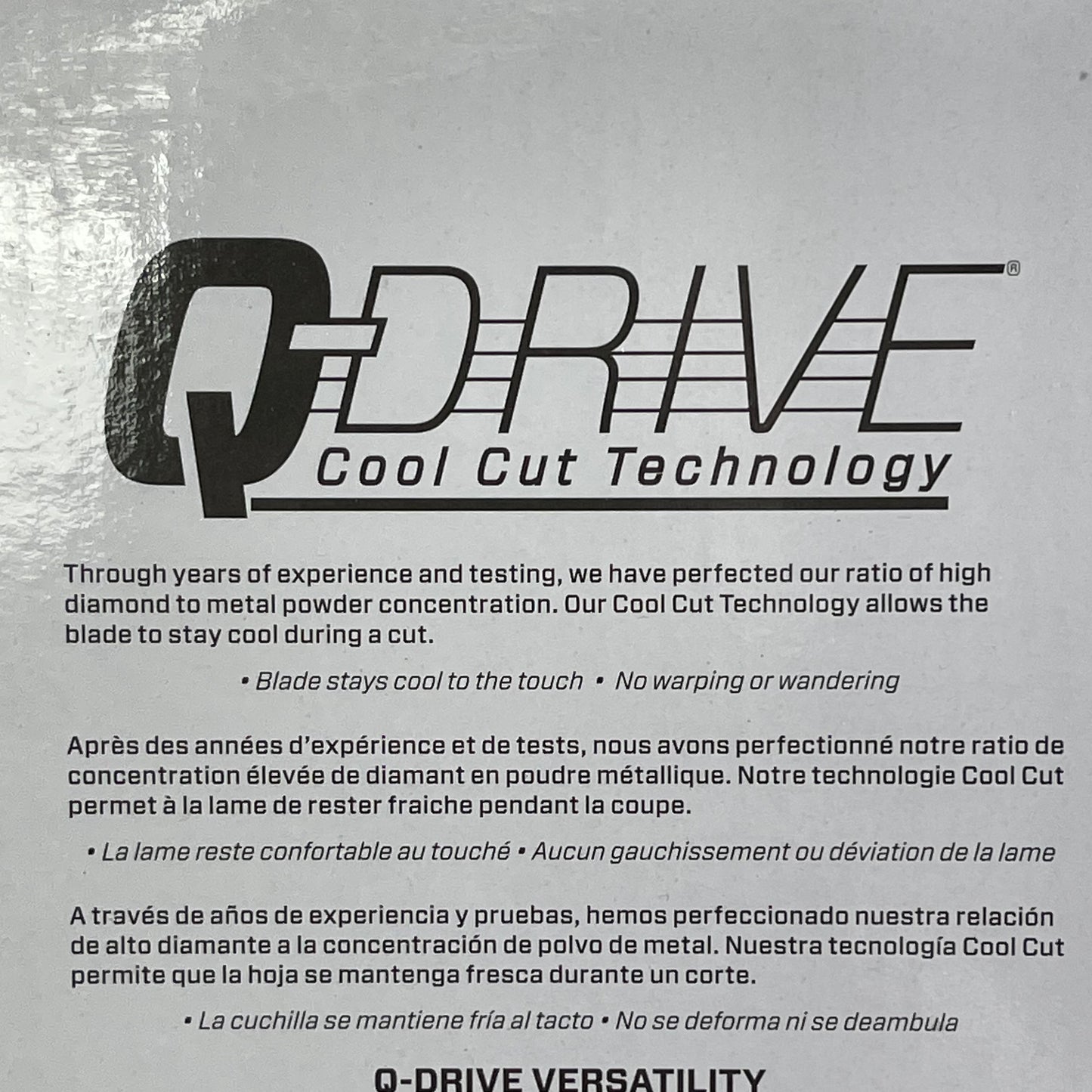 IQ POWER TOOLS Q-Drive Arbor Hard Material Blade For IQTS244 10" T10-060P-QD-HM