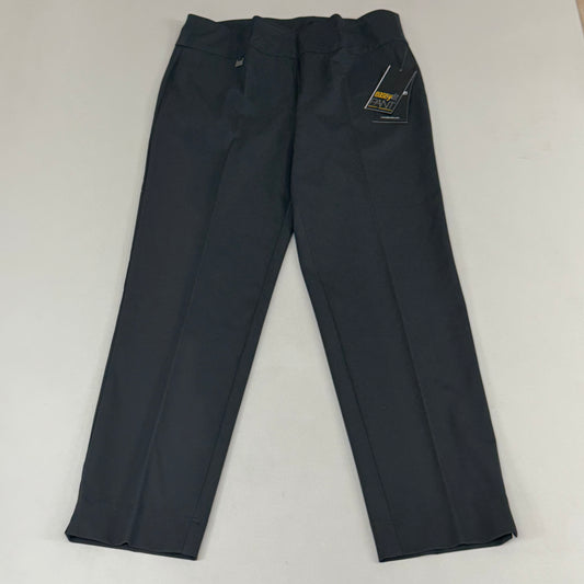 MULTIPLES Woven Ankle Pants Petite Women's Sz 12 Intgry M2623P
