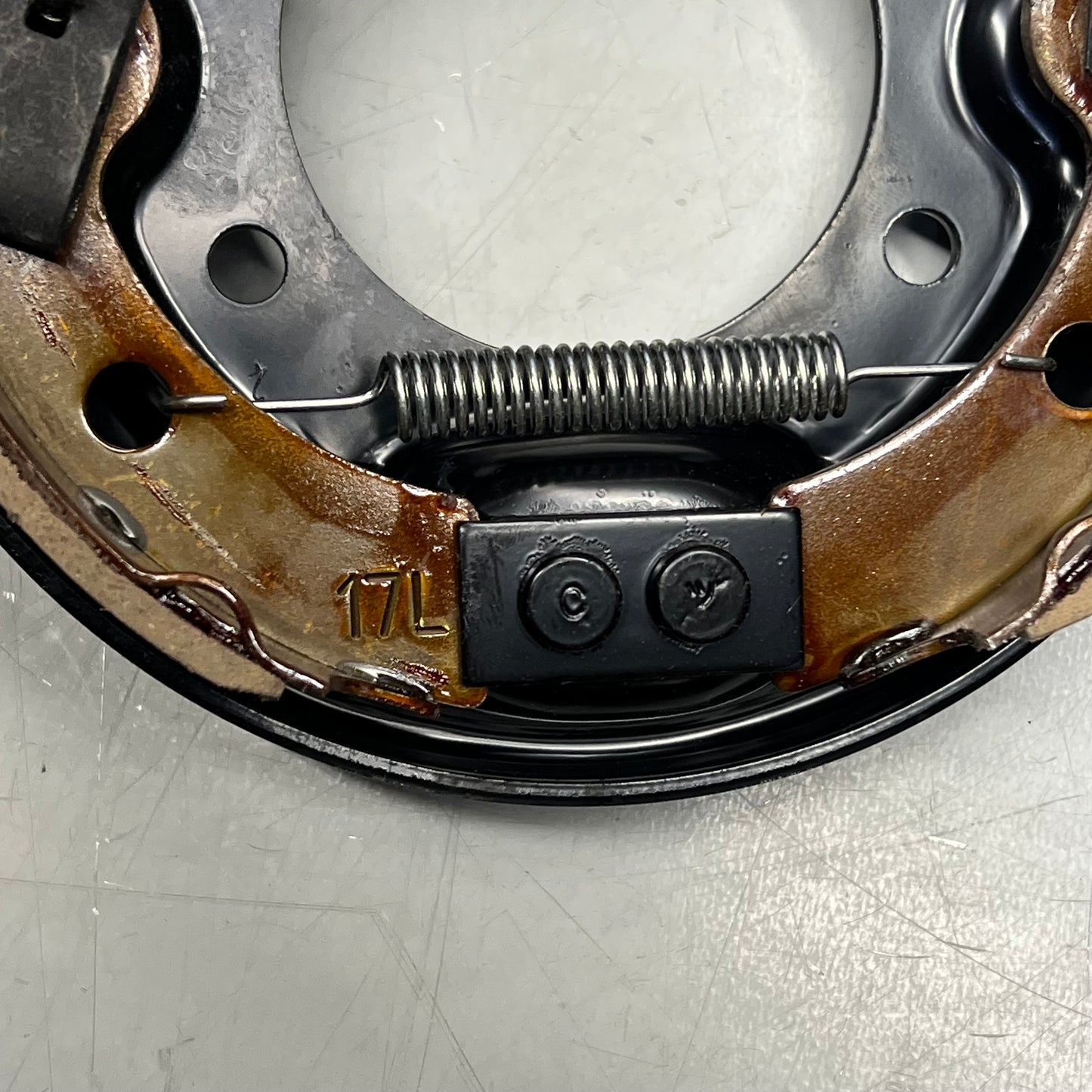 EZGO Left Rear Drum Brake Assembly 2009-25 Cable Models 160mm Dia OEM 612211