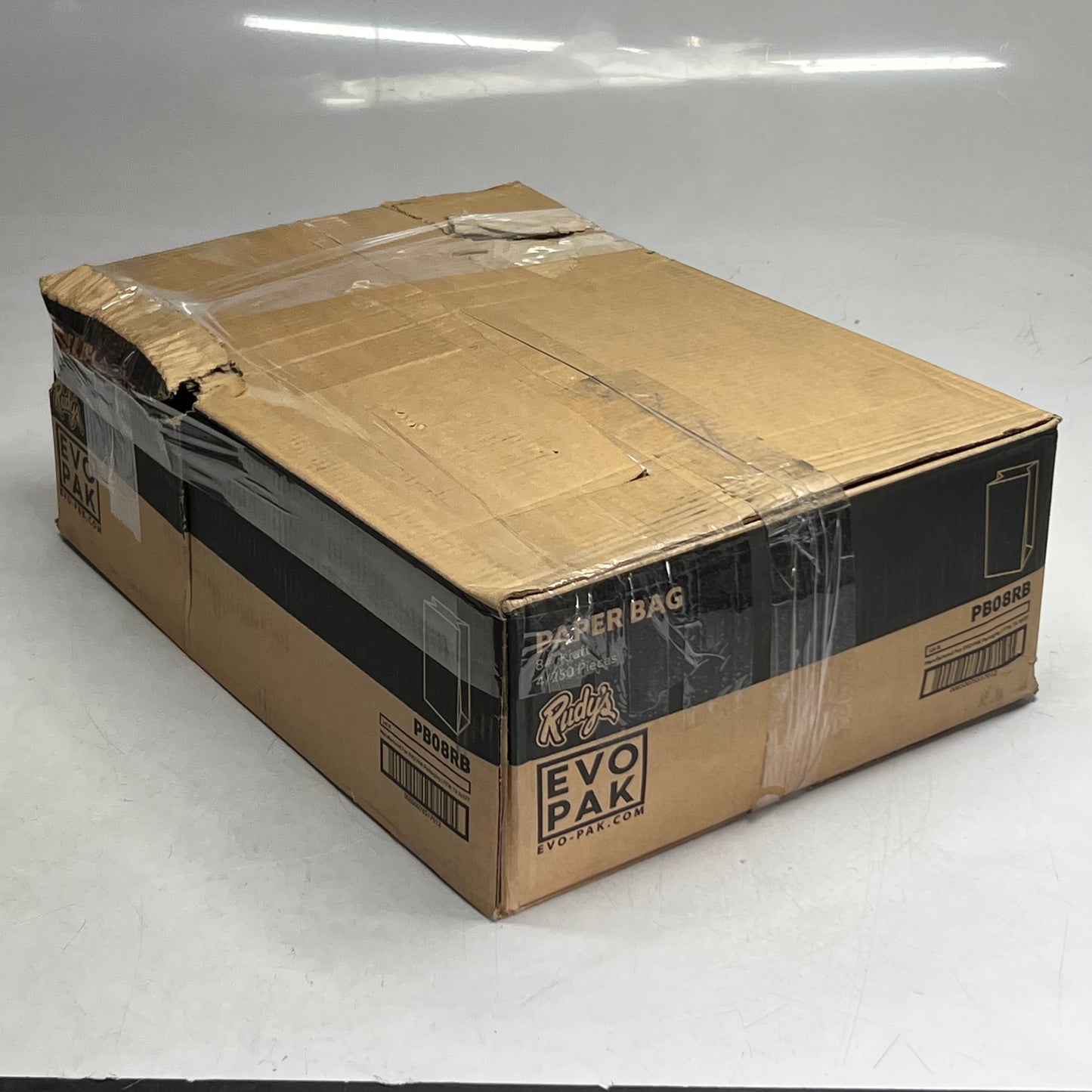 ZA@ RUDY'S (250 PACK) Paper Bag #8 Kraft 250 Pieces Sz 6"L x 4"W x 13"H Brown PB08RB