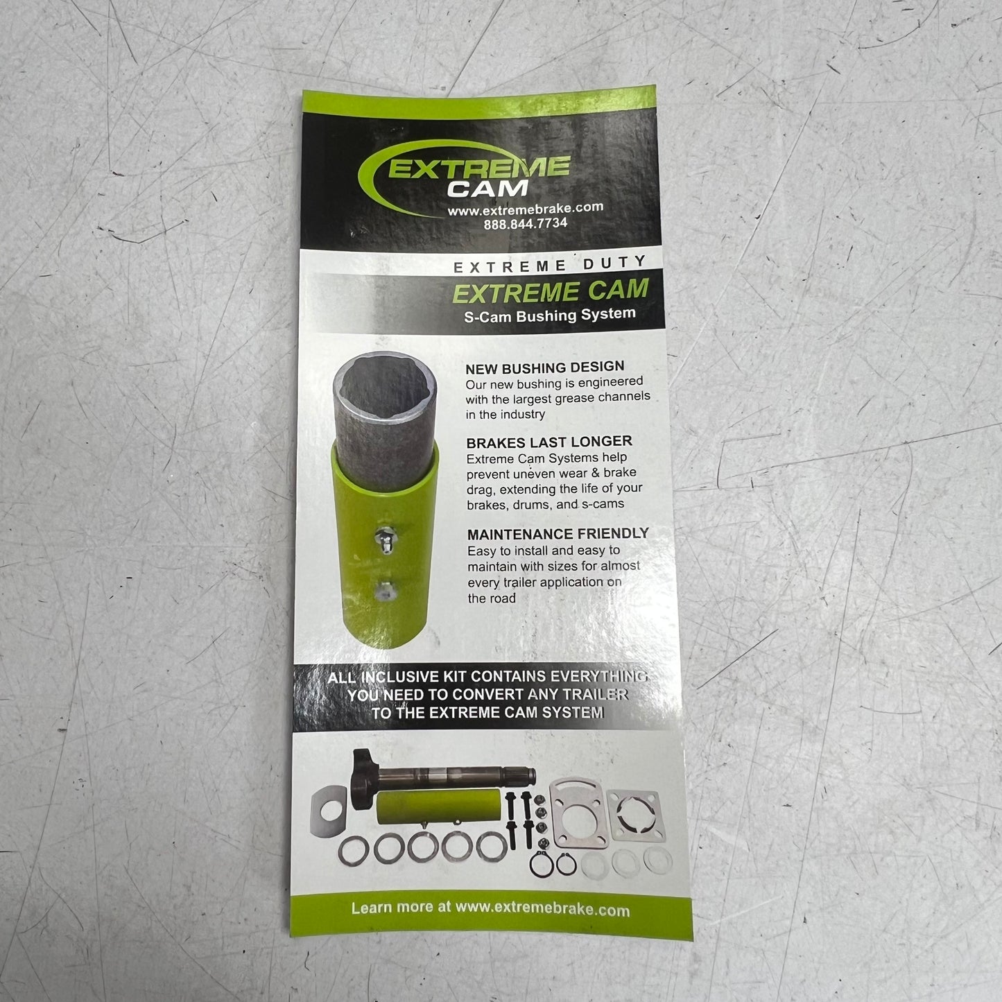 EXTREME CAM Extreme Cam S-cam Bushing System RH 2-1/4" Bore C1511-A-R
