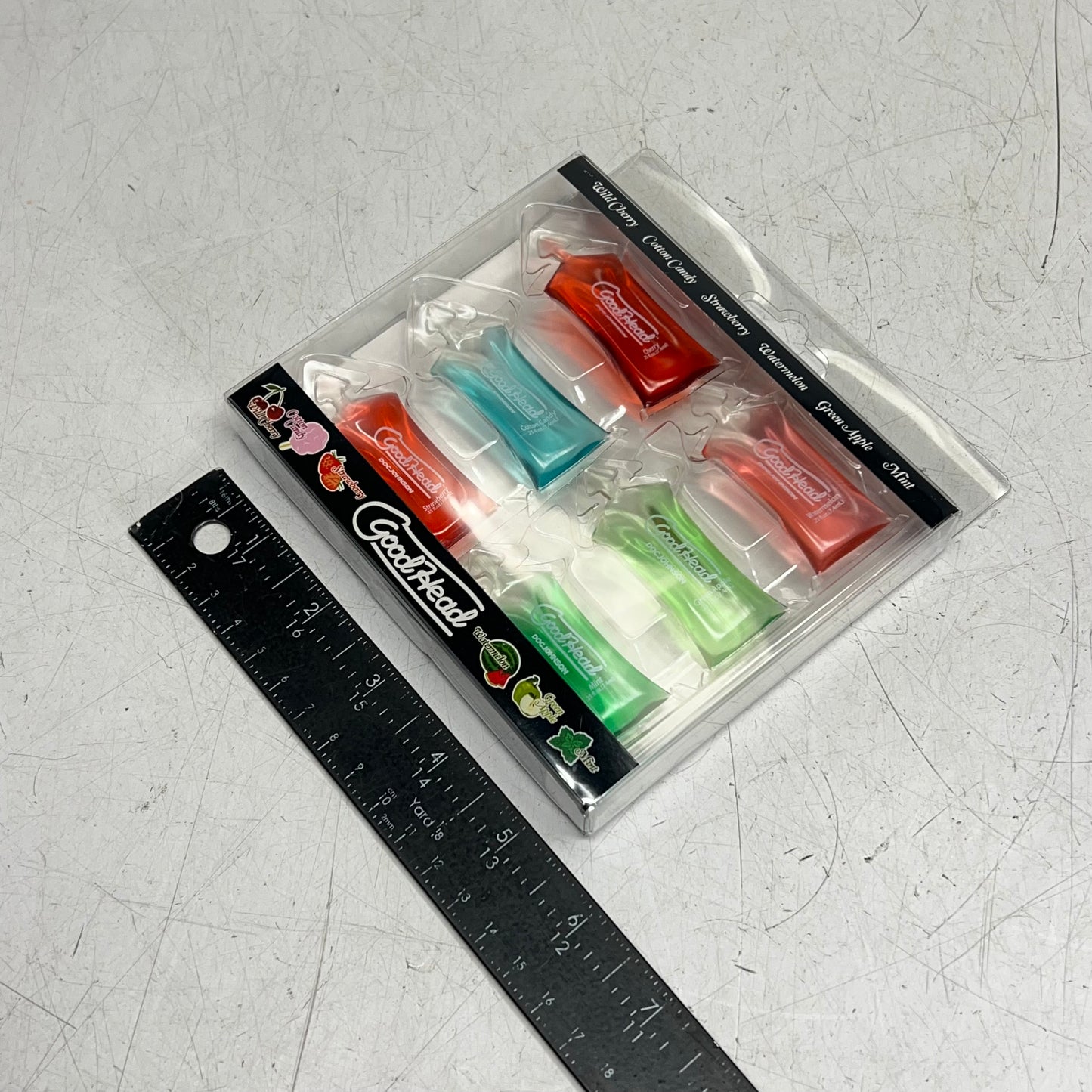 DOC JOHNSON (SET OF 6) Single Use Good Head Oral Delight Gels Assorted Flavors