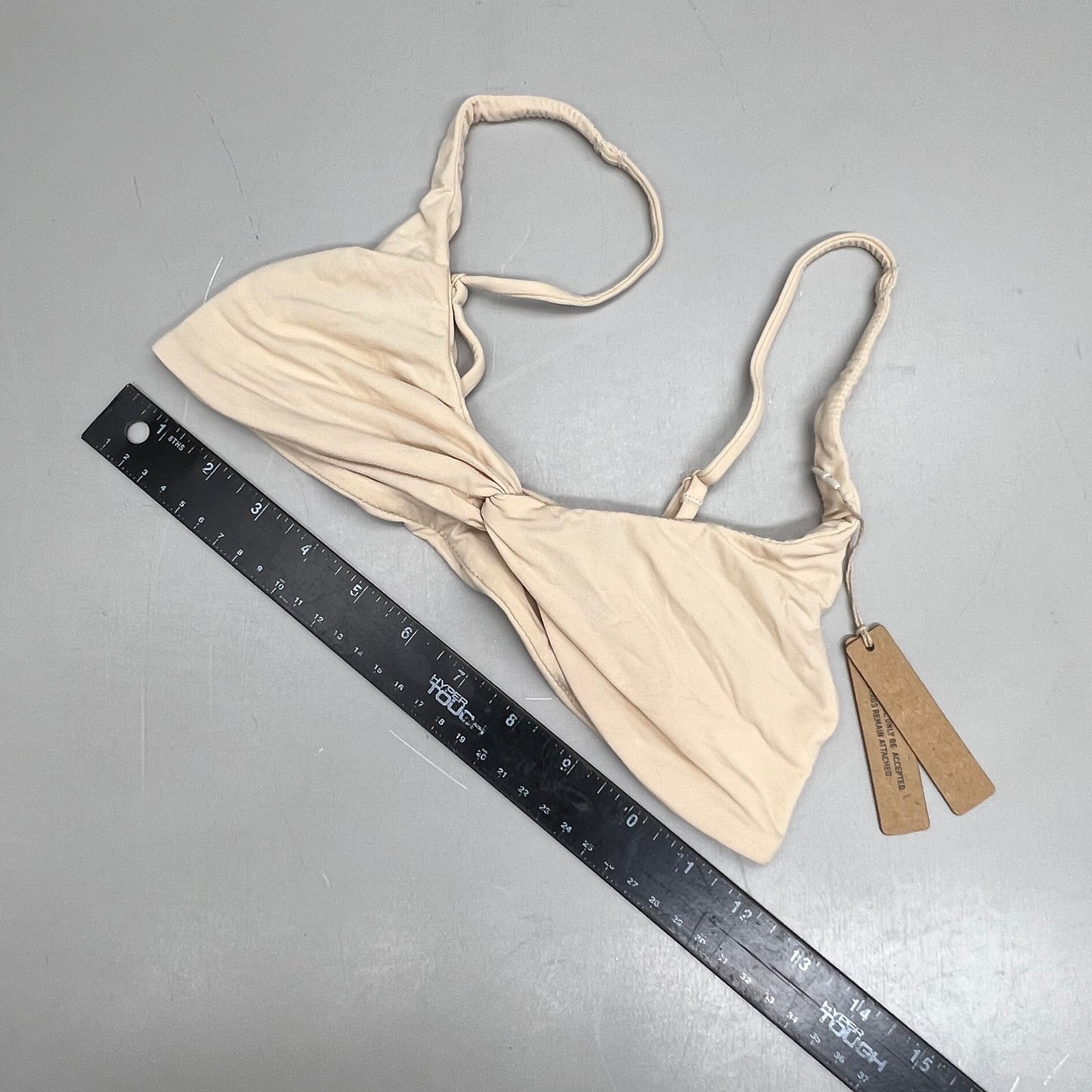 SKIMS Buttery Soft Knotted Bra Women's Sz S Sand BR-SCN-0445