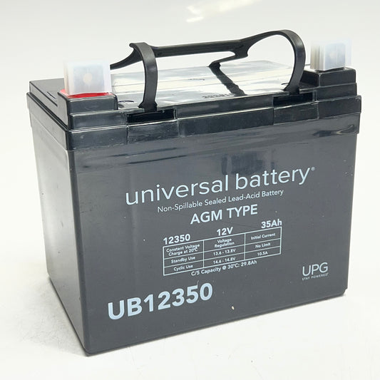 UNIVERSAL BATTERY Non-spillable Sealed Lead-acid Battery 12V 35Ah Black UB12350
