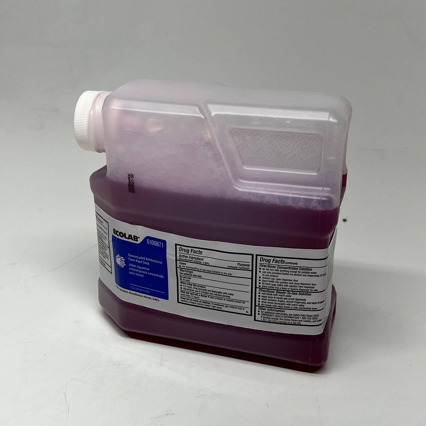 ECO LAB (2 PACK) Concentrated Antibacterial Foam Handsoap 1.3L Red 6100871