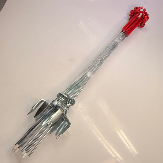 ZA@ FENSMILE (30 PACK) Fence Shock Systems Pig Tail Galvanized 41 in Red (New-AS-IS) A