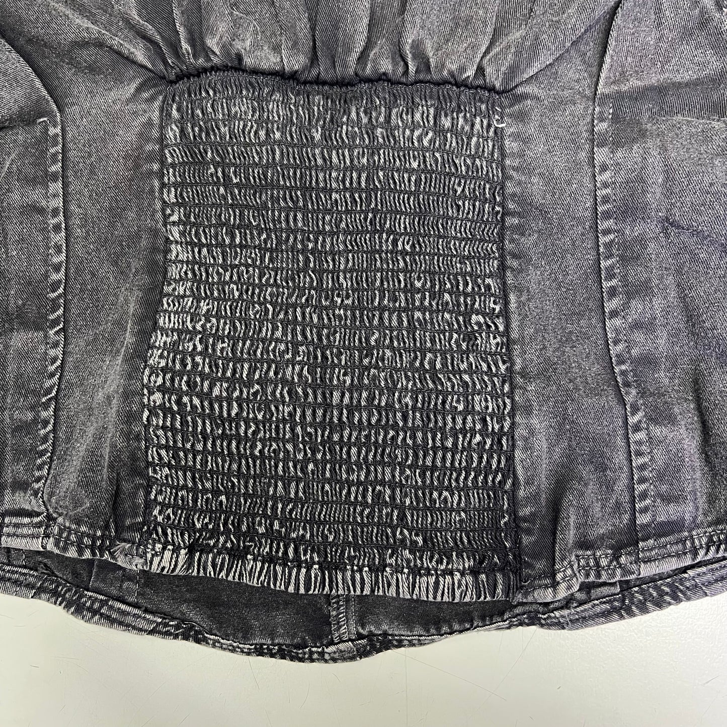 FREE PEOPLE 100% Cotton Louie Indigo Top Women's Sz L Black 98546724